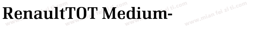 RenaultTOT Medium字体转换